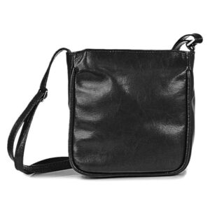 Torebka skórzana damska listonoszka DAN-A T124 czarna