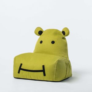 Pufa siedzisko Hippo – Limonkowa