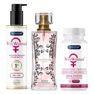 PheroStrong for Women 50 ml + WinWoman kapsułki i żel