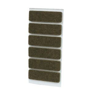 Filc samoprzylepny 15 x 50 mm (6 szt.), brązowy