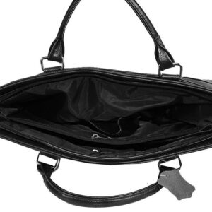 Skórzana damska aktówka DAN-A T68 czarna