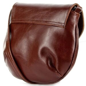 Torebka skórzana damska listonoszka DAN-A T46 koniakowa