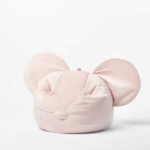 Pufa siedzisko z uszami Ears – Różowa