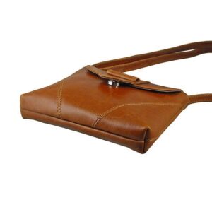 Torebka skórzana damska listonoszka DAN-A T36 camel