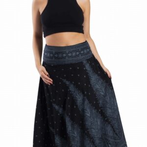 Rozkloszowana długa spódnica orientalny wzór