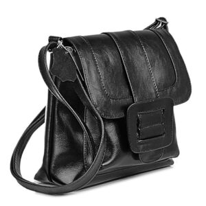 Torebka skórzana damska listonoszka DAN-A T12 czarna