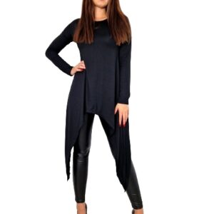 Tunika bluzka asymetryczna czarna