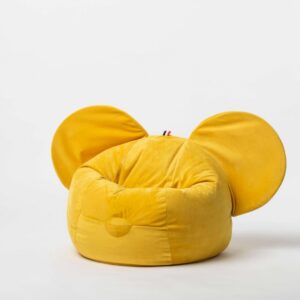 Pufa siedzisko z uszami Ears – Żółta