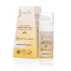 Senelle Lekki Ochronny Krem SPF 50+ UVA UVB PA++++ HEV/IR bez pigmentu 50 ml