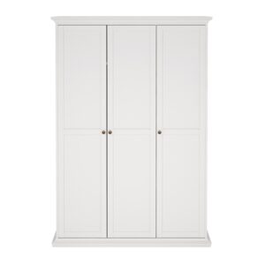 Szafa trzydrzwiowa biała mat 139 x 201 cm Paris