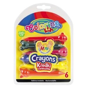 Kredki woskowe 6-kol. Zwierzątka –  Colorin