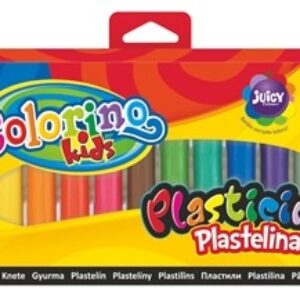 Plastelina 12 kol złoty/srebrny