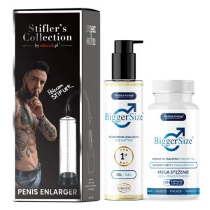 Pompka do powiększenia penisa + BiggerSize kapsułki + żel