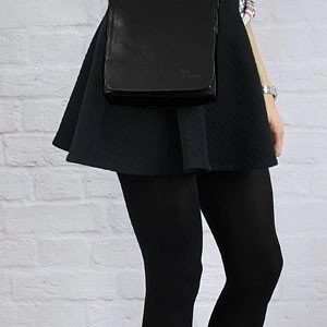 Torebka skórzana damska listonoszka DAN-A T33 czarna