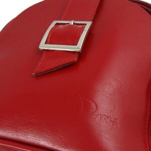 Torebka skórzana damska listonoszka DAN-A T35 czerwona