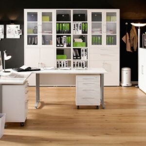 Kontenerek pod biurko biały mat 48 x 49 x 68 cm Prima