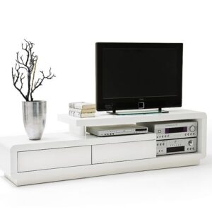 Szafka RTV biała połysk 170 cm Acelia