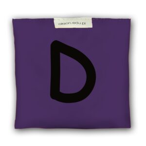 Woreczek gimnastyczny z literką D – szkolny Akson
