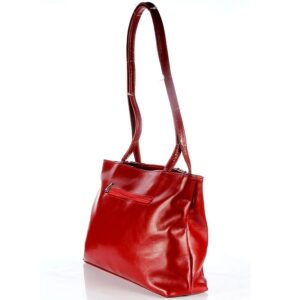 Torebka skórzana klasyczna DAN-A T98 czerwona