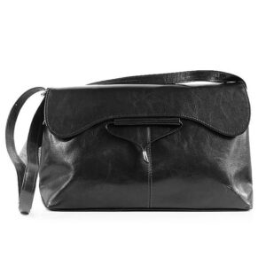 Torebka skórzana damska listonoszka DAN-A T9 czarna