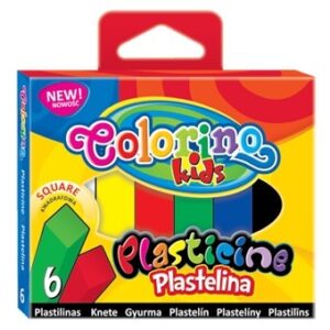 Plastelina 6-kol. kwadratowa Colorino,