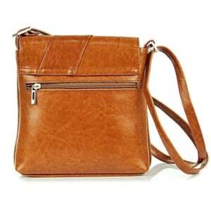 Torebka skórzana damska listonoszka DAN-A T123 camel