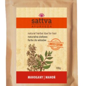 SATTVA NATURALNA FARBA ZIOŁOWA DO WŁOSÓW  MAHOŃ LIMITED EDITION 100g