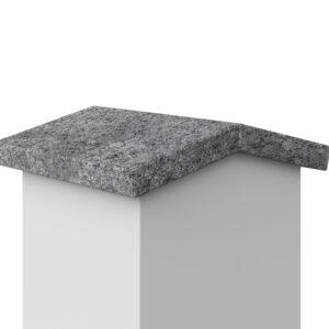 Daszek dwuspadzisty klejony granitowy Black Sky 2cm LAPPATO