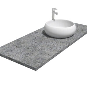 Blat łazienkowy z granitu Black Sky 2cm LAPPATO