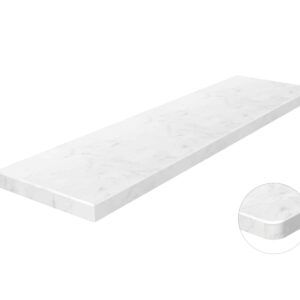 Parapet aglomarmur Carrara 122×30 2cm