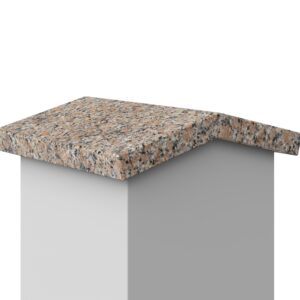 Daszek dwuspadzisty klejony granitowy Rosa Porino 2cm