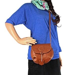 Torebka skórzana damska listonoszka DAN-A T46 camel