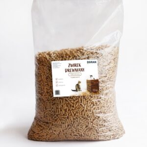 AnimaxKot  DREWNIANY PELLET 6mm DLA KOTA KRÓLIKA ŚWINKI 15KG JASNY ODPYLONY