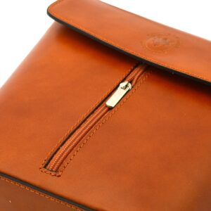 Elegancka damska skórzana listonoszka na ramię