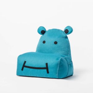 Pufa siedzisko Hippo – Turkusowa