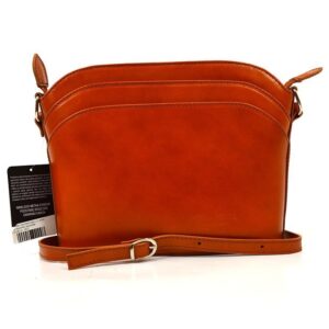 Skórzana damska elegancka listonoszka przez ramię