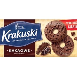 Ciastka Krakuski Deserowe kakaowe 163g