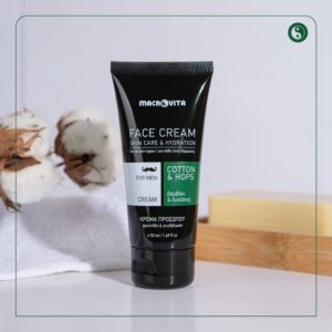 MACROVITA naturalny krem nawilżający dla mężczyzn z bawełną i chmielem 50ml