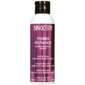 Maska do twarzy z proteinami kaszmiru i jedwabiu BINGOSPA