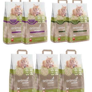 42 litry Animax Cats Kruszon zbrylający  MIX7 – zapas na 6 miesięcy – 7 opakowań