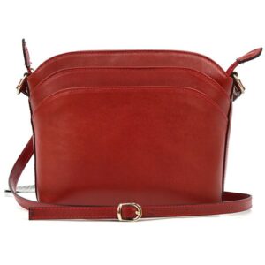 Skórzana damska elegancka listonoszka przez ramię