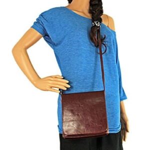 Torebka skórzana damska listonoszka DAN-A T33 koniakowa