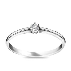 Złoty pierścionek zaręczynowy z brylantem Staviori