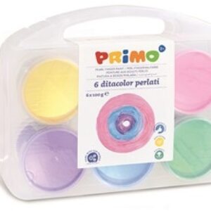 Perłowe farby do malowania palcami 6 x100g