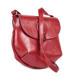 Torebka skórzana damska listonoszka DAN-A T46 czerwona