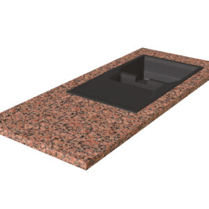 Blat kuchenny z granitu New Balmoral Red 2cm