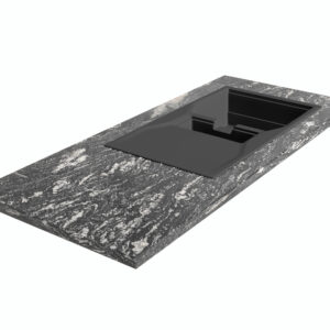 Blat kuchenny z granitu Titanium Silver 2cm