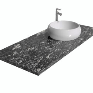 Blat łazienkowy z granitu Titanium Silver 2cm