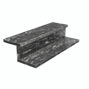 Schody granitowe Titanium Silver 2cm