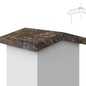 Daszek dwuspadzisty klejony granitowy Markino Gold 2cm